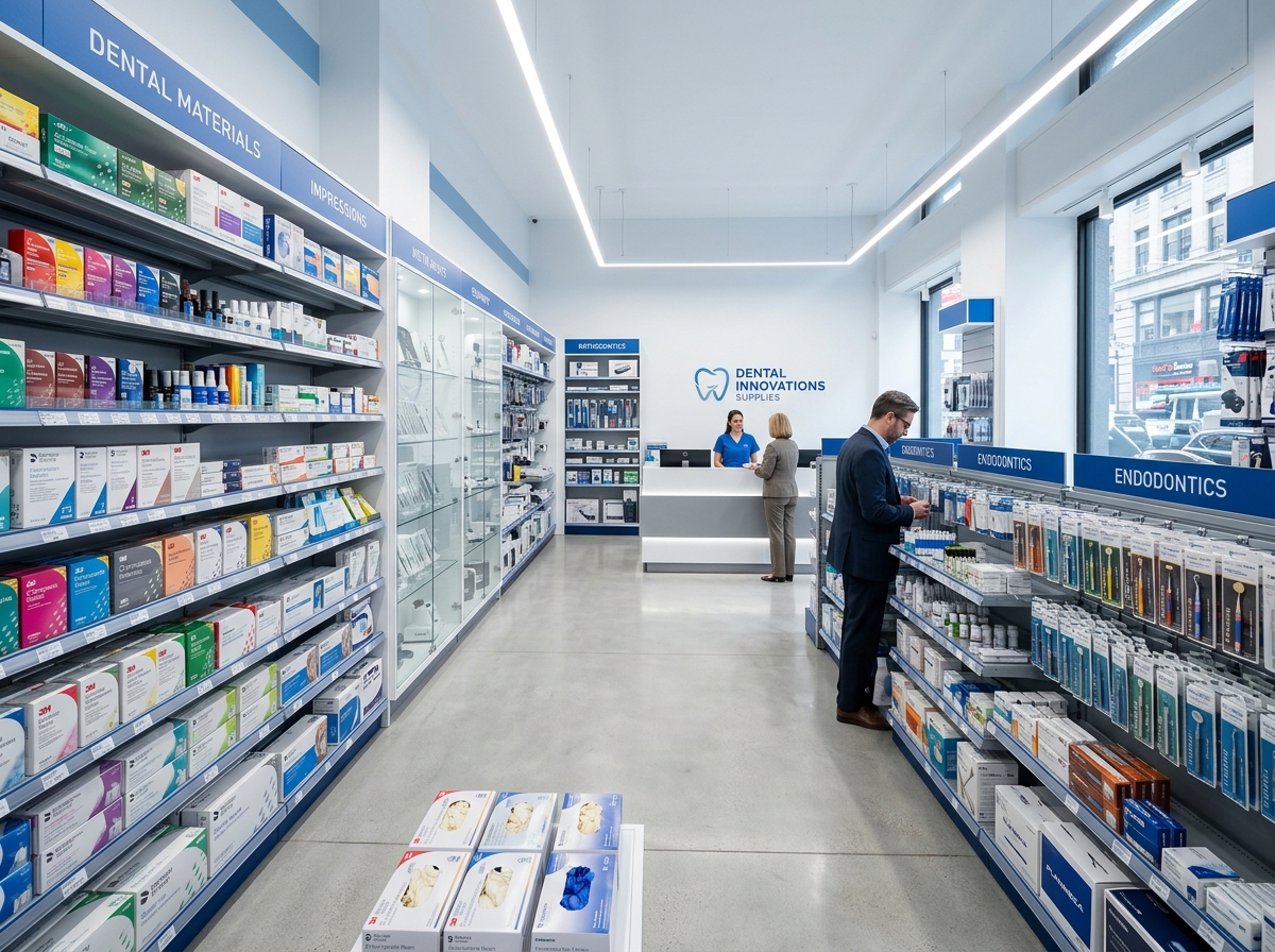 Interior da Dental Muller - loja de produtos odontologicos em Lauro de Freitas